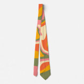 Groovy液状大理石レトロ60sヴィンテージパーティー ネクタイ (裏面)