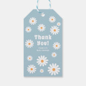 Groovy男の赤ちゃんシャワーフラワーパワーサンキュー ギフトタグ (裏面)