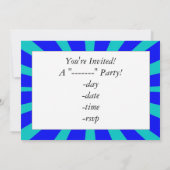 Groovy男へのハッピーバースデー 招待状 (裏面)