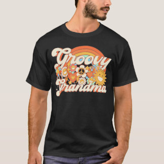Groovy祖母70S家族の誕生日パーティー母 Tシャツ