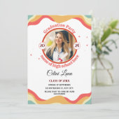 Groovy祝レトロの卒業招待状あり 招待状 (スタンド正面)