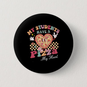 Groovy私の学生は私のハートのピザを持っている 缶バッジ