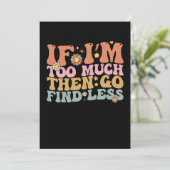 Groovy私はもしあまりにも多い後、行く少ないレトロを見つける 招待状 (スタンド正面)