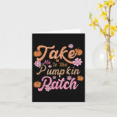 Groovy私をカボキンパッチ秋秋Th カード (黄色い花)
