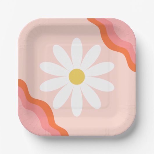 Groovy紙プレート | Groovyパーティープレート ペーパープレート (正面)