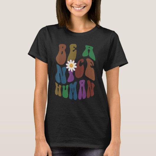 GROOVY素敵な人間のレトロアンチ選択 Tシャツ (正面)