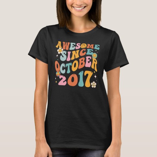 Groovy素晴らしレトロ2017年5歳5日Bi Tシャツ (正面)