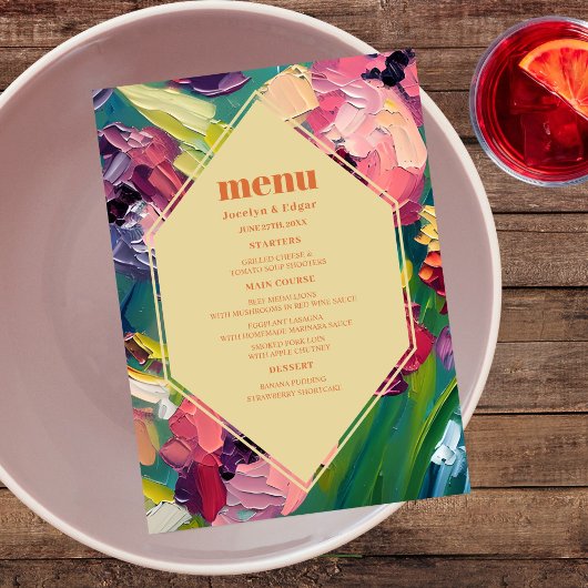 Groovy結婚アールデコ絵を描ズ メニュー