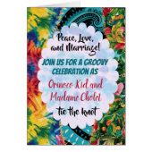 Groovy絞り染め70年代のレトロなタイドディスコ (正面)