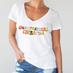 Groovy職業セラピストOTセラピー Tシャツ<br><div class="desc">こ祝のレトロなレタリングのおもしろいtシャツとグルーヴな専門</div>
