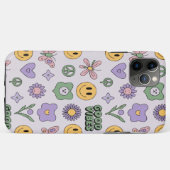 Groovy良いVibes Y2K蝶iPhoneケース Case-Mate iPhoneケース (裏面(横))