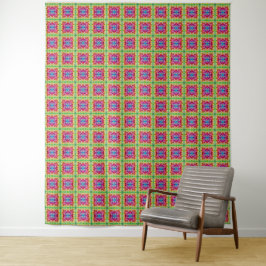 Groovy色数々ののブロック タペストリー