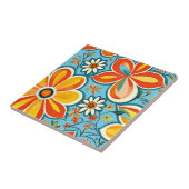 Groovy花とヴィンテージVibes タイル (側面)