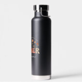 Groovy花パーソナライズされた先生カスタムギフト ウォーターボトル (左面)