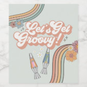 Groovy誕生日パーティーを開催 ワインラベル (シングルラベル)