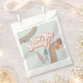 Groovy誕生日パーティーデザートのお気に入り フェイバーバッグ (クリップ留めされた状態)