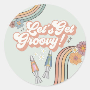 Groovy誕生日パーティーデザートのお気に入り ラウンドシール