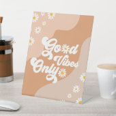 Groovy誕生日パーティーボホデイジー装飾テーブル 台座サイン (インサイチュ)