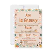 Groovy誕生日招待状