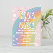 Groovy誕生日招待状 | FiveはVibeである 招待状 (スタンド正面)
