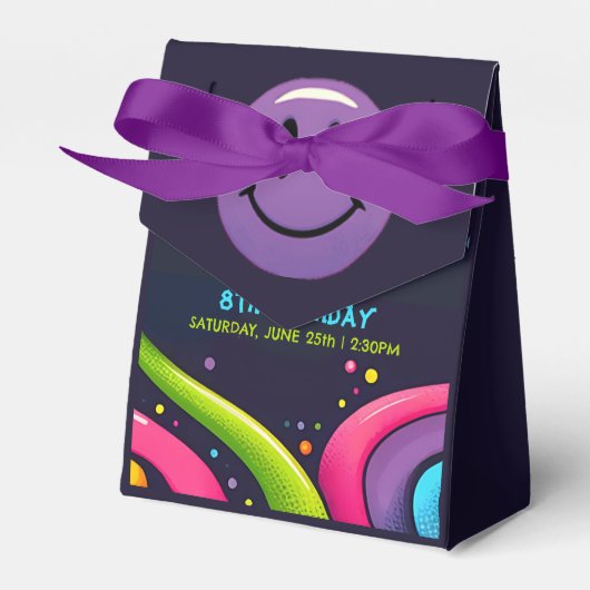 Groovy誕生日Bash フェイバーボックス (正面サイド)