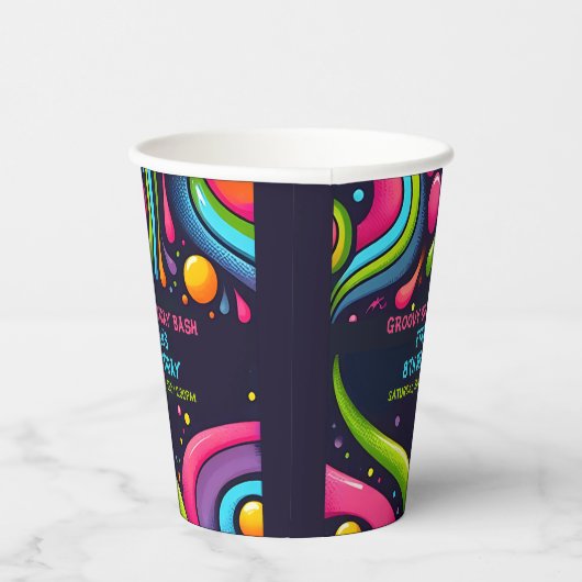 Groovy誕生日Bash 紙コップ (右)