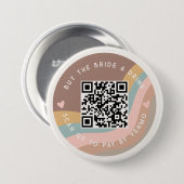 Groovy買を支払うためにBride A Drink Scan QRコード 缶バッジ (正面&裏面)