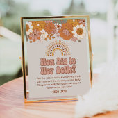 Groovy赤ちゃんシャワーどのように彼女の腹のゲーム大きい ポスター