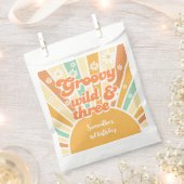 Groovy野生と3レトロサン子供の誕生日 フェイバーバッグ (クリップ留めされた状態)