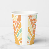 Groovy野生と3レトロサン子供の誕生日 紙コップ (右)