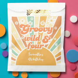 Groovy野生と4レトロサン子供の誕生日 フェイバーバッグ