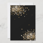 Groovy金ゴールドディスコ無地の金ゴールドバチェロレッテ 招待状 (裏面)