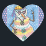 GROOVY雪だるま、平和サインCHRISTMASスタンプHrt ハートシール<br><div class="desc">花の力の日は、ネクタイを染め、平和のサインだった。これらのGROOVY雪だるまステッカーシート、ハート、青/ピンクの水玉模様と少し愛縁どを追加... ... ラップ、ティッシュペーパー、リボン、ギフトラベルなどを探す。スーザンブラックデザイン</div>