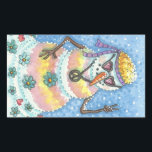 GROOVY雪だるま、PEACE SIGN CHRISTMAS STICKERS Rec 長方形シール<br><div class="desc">花の力の日は、ネクタイを染め、平和のサインだった。これらのGROOVY雪だるまステッカーシート、長方形…... ラップ、ティッシュペーパー、リボン、ギフトラベルなどを探す。スーザンブラックデザイン</div>