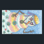 GROOVY雪だるま、PEACE SIGN CHRISTMAS STICKERS Rec 長方形シール<br><div class="desc">花の力の日は、ネクタイを染め、平和のサインだった。これらのGROOVY雪だるまステッカーシート、長方形…... ラップ、ティッシュペーパー、リボン、ギフトラベルなどを探す。スーザンブラックデザイン</div>