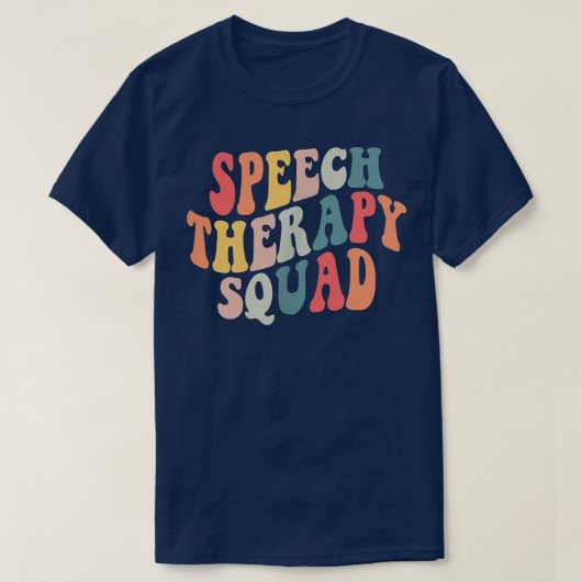 Groovy音声セラピースクワッドポケットSLP音声Ther Tシャツ (デザイン正面)