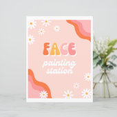 Groovy顔絵画のステーションサイン (スタンド正面)