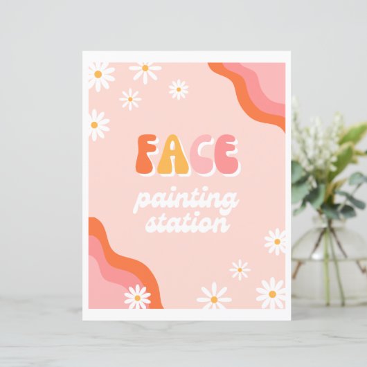 Groovy顔絵画のステーションサイン (スタンド正面)