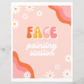 Groovy顔絵画のステーションサイン (正面)