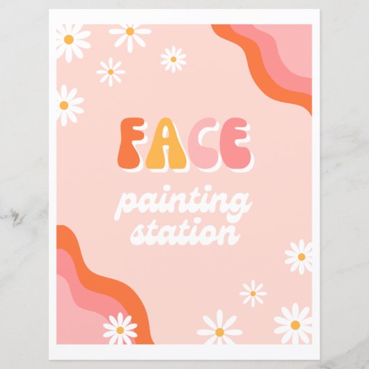 Groovy顔絵画のステーションサイン (正面)