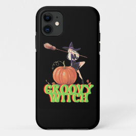 GROOVY魔女おかしなハロウィーン魔女 iPhone 11 ケース