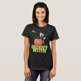 GROOVY魔女おかしなハロウィーン魔女 Tシャツ