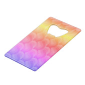 GROOVY70年代のレトロパターン クレジットカード栓抜き (裏面アングル)