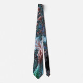 Groovy カラフル Boho Hippie Mandelbrot Fractal Art ネクタイ (正面)