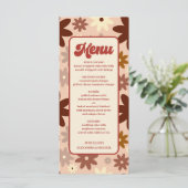 Groovy モダン Groovyレトロ70sフローラ結婚 メニュー (スタンド正面)