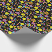 Groovy、レトロ90s、 ラッピングペーパー (角)