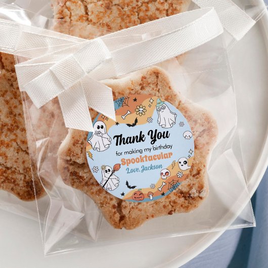 Groovy 不気味 One幽霊パーティーラベル ラウンドシール