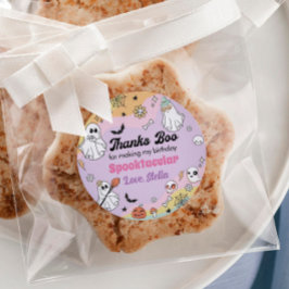 Groovy 不気味 One幽霊パーティーラベル ラウンドシール