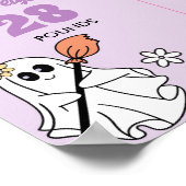 Groovy 不気味 One誕生日マイルストーン記号 ポスター (角)