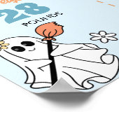 Groovy 不気味 One誕生日マイルストーン記号 ポスター (角)